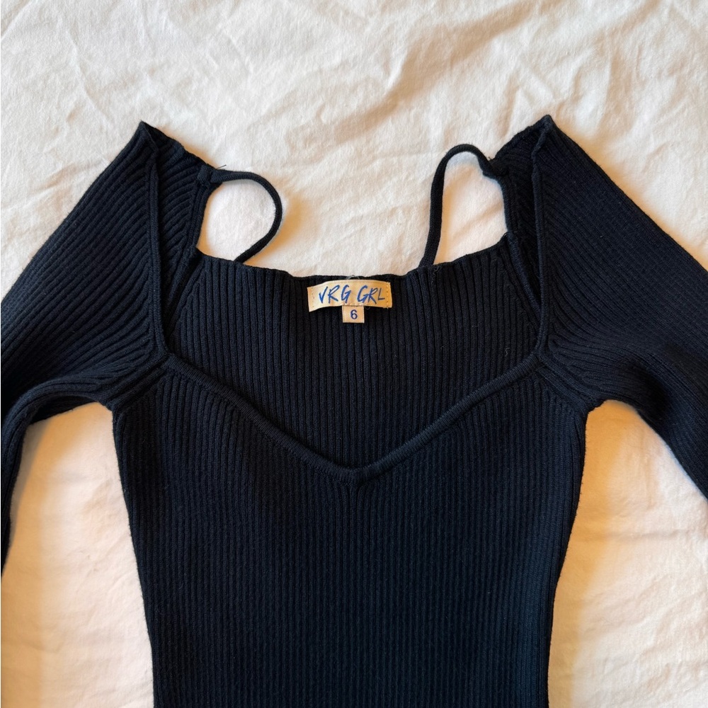 Verge Girl New Fashion ribbed knit midi dress - Picture 9 of 9
